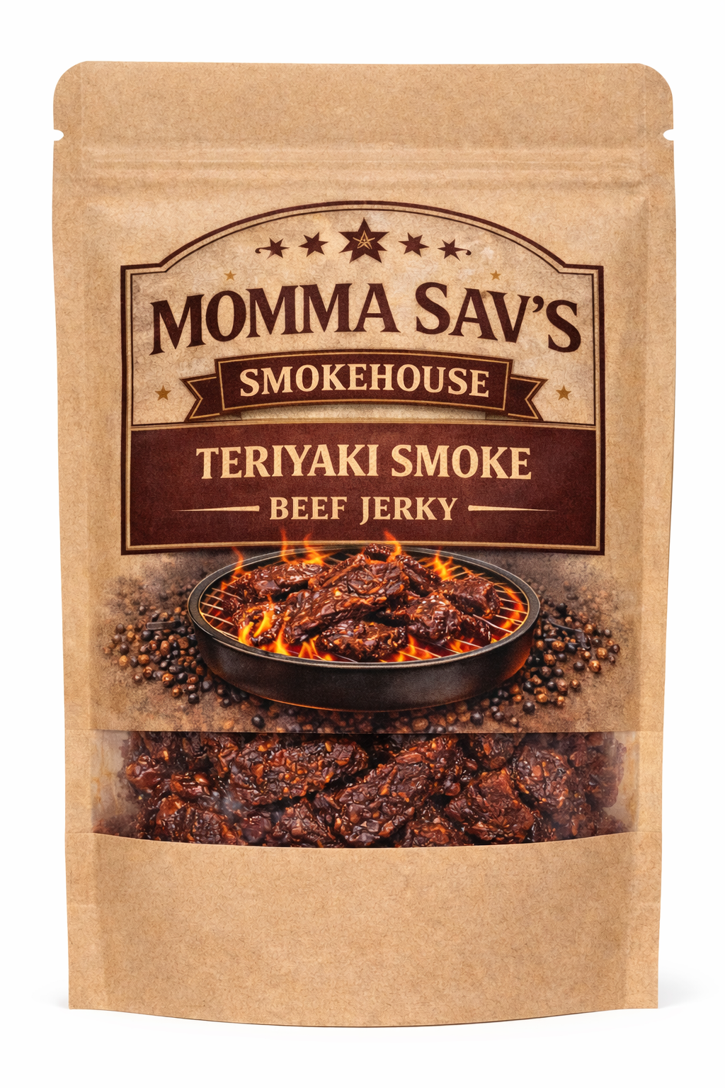 Teriyaki Smoke Beef Jerkey